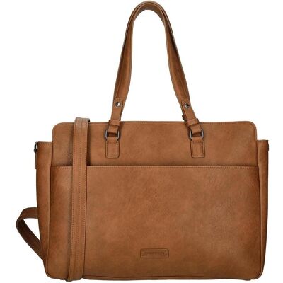 Enrico Benetti Lily 66450 dames laptoptas business schoudertas 14 - cognac (14"), Sac pour notebook, Marron Enrico Benetti Lily 66450 dames laptoptas business schoudertas 14 - cognac (14"), Sac pour notebook, Marron