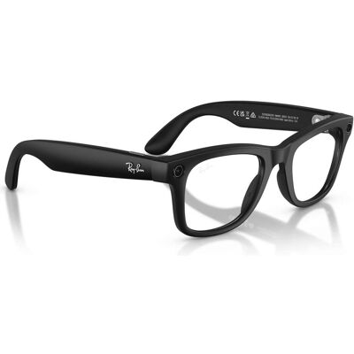 Ray Ban Wayfarer, Lunettes AR, Noir, Transparent, Gris Ray Ban Wayfarer, Lunettes AR, Noir, Transparent, Gris