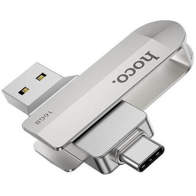 Hoco UD10 16GB Gris USB 3.0 Type-C Clé USB Hoco UD10 16GB Gris USB 3.0 Type-C Clé USB