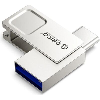 Orico Clé USB U301 32 Go USB-A USB-C USB 3.2 Gen 1 - argent (32 Go, USB-A, USB-C), Clé USB, Argent Orico Clé USB U301 32 Go USB-A USB-C USB 3.2 Gen 1 - argent (32 Go, USB-A, USB-C), Clé USB, Argent
