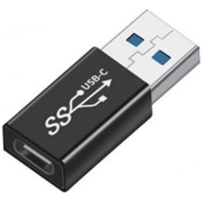 PowerGuard Adaptateur USB 3.0 vers USB-C 5 Gbit/s (USB-A, USB-C), Adaptateur USB, Noir PowerGuard Adaptateur USB 3.0 vers USB-C 5 Gbit/s (USB-A, USB-C), Adaptateur USB, Noir