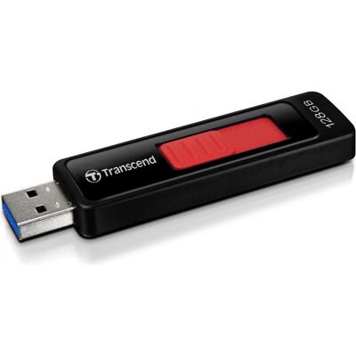 Transcend JetFlash 760, USB 3.0, 128GB (128 Go, USB-A), Clé USB, Noir Transcend JetFlash 760, USB 3.0, 128GB (128 Go, USB-A), Clé USB, Noir
