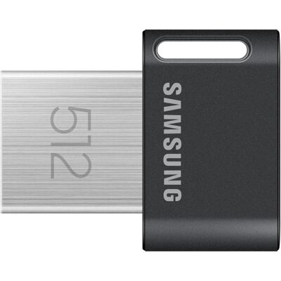 Samsung Fit Plus (512 Go, USB-A), Clé USB, Noir, Gris, Argent Samsung Fit Plus (512 Go, USB-A), Clé USB, Noir, Gris, Argent