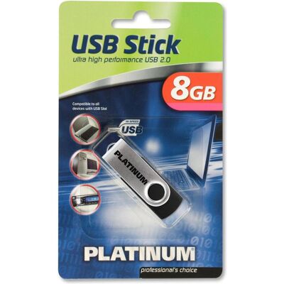 BestMedia HighSpeed Twister (8 Go, USB-A), Clé USB, Noir BestMedia HighSpeed Twister (8 Go, USB-A), Clé USB, Noir