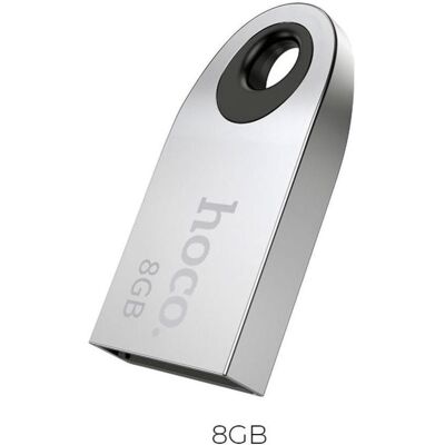 Hoco Memory cards pendrive mini UD9 8GB USB2.0 (8 Go, USB-A), Clé USB, Argent Hoco Memory cards pendrive mini UD9 8GB USB2.0 (8 Go, USB-A), Clé USB, Argent