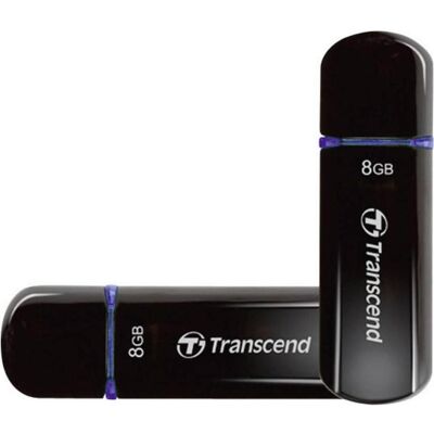 Transcend JetFlash 600 (8 Go, USB-A), Clé USB, Noir Transcend JetFlash 600 (8 Go, USB-A), Clé USB, Noir
