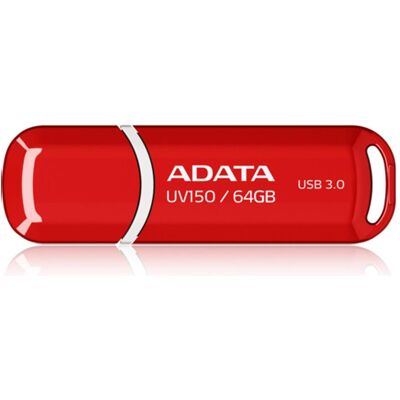 Adata DashDrive UV150 (64 Go, USB-A), Clé USB, Rouge Adata DashDrive UV150 (64 Go, USB-A), Clé USB, Rouge