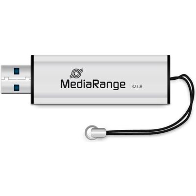MediaRange MEMORY DRIVE FLASH USB3.2 32GB/MR916 (32 Go, USB-A), Clé USB, Noir, Argent MediaRange MEMORY DRIVE FLASH USB3.2 32GB/MR916 (32 Go, USB-A), Clé USB, Noir, Argent