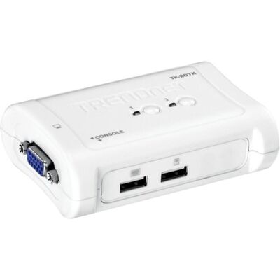 Trendnet Commutateur KVM USB 2 ports avec kit, Commutateur KVM, Bleu Trendnet Commutateur KVM USB 2 ports avec kit, Commutateur KVM, Bleu