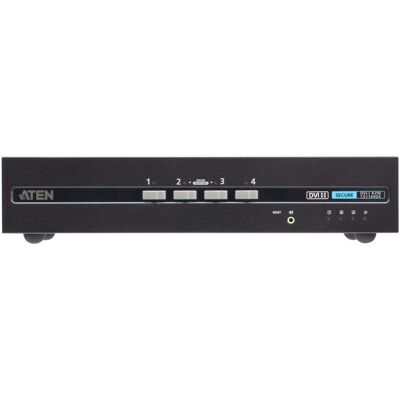 Aten CS1144D4-AT-G 4 ports USB - DVI Double écran sécurisé, Commutateur KVM, Noir Aten CS1144D4-AT-G 4 ports USB - DVI Double écran sécurisé, Commutateur KVM, Noir