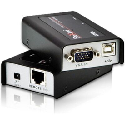 Aten CE100 Extension KVM VGA USB 100m, Commutateur KVM, Noir Aten CE100 Extension KVM VGA USB 100m, Commutateur KVM, Noir
