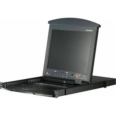 Aten Commutateur KVM TFT 19" pour rack 1U, Commutateur KVM, Noir Aten Commutateur KVM TFT 19" pour rack 1U, Commutateur KVM, Noir