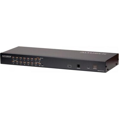 Aten KH1516A Commutateur KVM Cat 5e/6 à 16 ports, Commutateur KVM, Noir Aten KH1516A Commutateur KVM Cat 5e/6 à 16 ports, Commutateur KVM, Noir