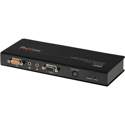 Aten CE770 : Extender KVM, VGA/USB/RS232, Commutateur KVM, Noir, Argent Aten CE770 : Extender KVM, VGA/USB/RS232, Commutateur KVM, Noir, Argent