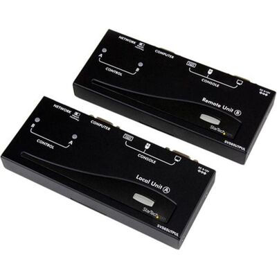 StarTech Extension KVM USB VGA jusqu'à 300m - KVM extender via câble réseau UTP Cat5, Commutateur KVM, Noir StarTech Extension KVM USB VGA jusqu'à 300m - KVM extender via câble réseau UTP Cat5, Commutateur KVM, Noir