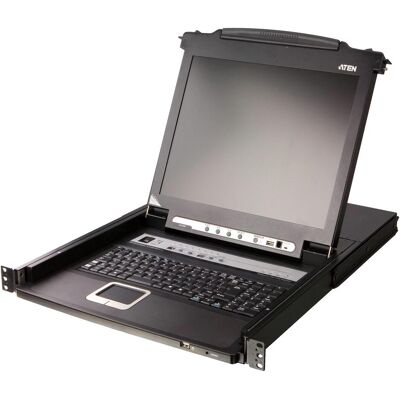 Aten CL5708N Commutateur KVM LCD 48cm USB-PS/2,VGA 8 ports, Commutateur KVM, Noir Aten CL5708N Commutateur KVM LCD 48cm USB-PS/2,VGA 8 ports, Commutateur KVM, Noir