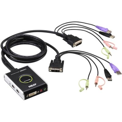 Aten Cs682, Commutateur KVM, Noir Aten Cs682, Commutateur KVM, Noir