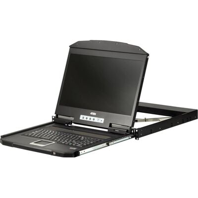 Aten 1U Short Depth USB HDMI Single, Commutateur KVM, Noir Aten 1U Short Depth USB HDMI Single, Commutateur KVM, Noir
