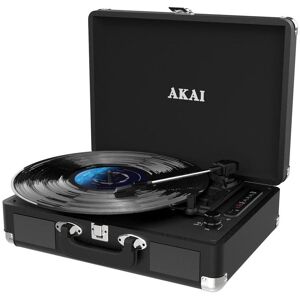Akai ATT-18BT Retro gramofon s BT, Platine, Noir Akai ATT-18BT Retro gramofon s BT, Platine, Noir