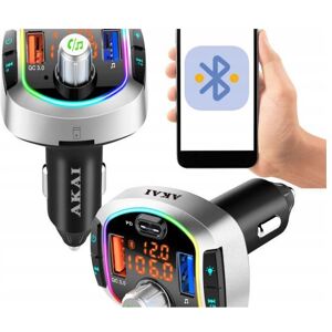 Akai Transmetteur, FMT-63BT, BT, FM, Hands-Free, USB, TF karta, LED světla, digitální LED displej, Contrôleur MIDI Akai Transmetteur, FMT-63BT, BT, FM, Hands-Free, USB, TF karta, LED světla, digitální LED displej, Contrôleur MIDI