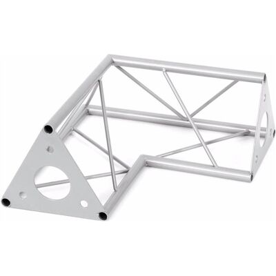 Decotruss SAC-21 Coin 2 voies 90° argenté, Technique d'éclairage : montage, Argent Decotruss SAC-21 Coin 2 voies 90° argenté, Technique d'éclairage : montage, Argent