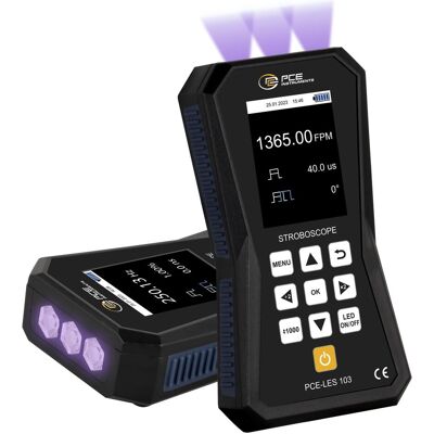 PCE Instruments LED-stroboscoop Aantal LEDs: 3 stuk(s) Blacklight (UV) (LED), Éclairage de scène PCE Instruments LED-stroboscoop Aantal LEDs: 3 stuk(s) Blacklight (UV) (LED), Éclairage de scène