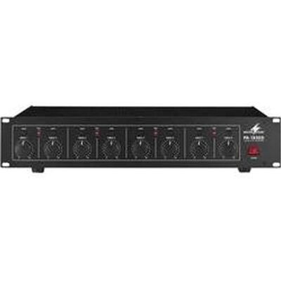 MONACOR Amplificateur Public Adress PA-1850D 50 W 8 canaux (Amplificateur), Amplificateur stéréo, Noir MONACOR Amplificateur Public Adress PA-1850D 50 W 8 canaux (Amplificateur), Amplificateur stéréo, Noir