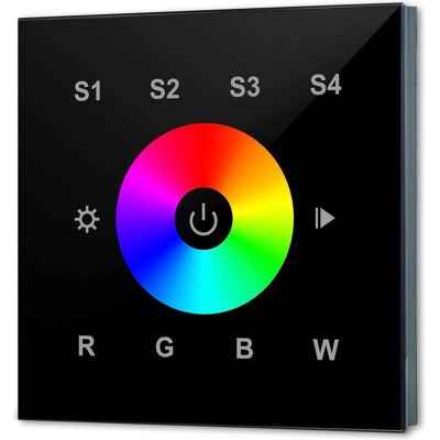 Isoled, Bande LED, Contrôleur principal tactile encastrable DALI DT8 RGB+W à 1 groupe, noir, 100-240 V CA ou bus DALI (RGB, 4.40 cm, Intérieur) Isoled, Bande LED, Contrôleur principal tactile encastrable DALI DT8 RGB+W à 1 groupe, noir, 100-240 V CA ou bus DALI (RGB, 4.40 cm, Intérieur)