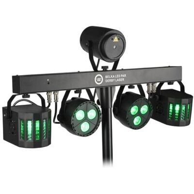No Name Multieffekt LIGHT4ME LED LEISTE PAR DERBY LASER (60 W, LED), Éclairage de scène, Noir, Multicolore No Name Multieffekt LIGHT4ME LED LEISTE PAR DERBY LASER (60 W, LED), Éclairage de scène, Noir, Multicolore