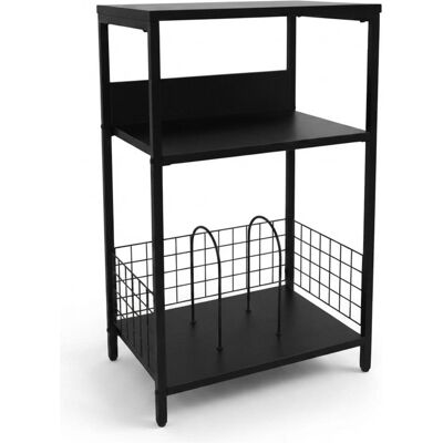 Relaxdays Table pour platine, Meuble DJ, Noir Relaxdays Table pour platine, Meuble DJ, Noir