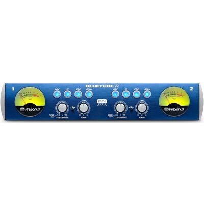 PreSonus Blue Tube DP V2 Préampli micro à tubes à deux canaux (Préamplificateurs), Processeur d’effets audio, Bleu, Gris PreSonus Blue Tube DP V2 Préampli micro à tubes à deux canaux (Préamplificateurs), Processeur d’effets audio, Bleu, Gris