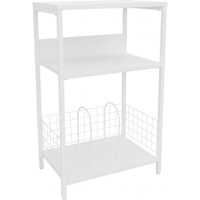 Relaxdays Table pour platine, Meuble DJ, Blanc Relaxdays Table pour platine, Meuble DJ, Blanc
