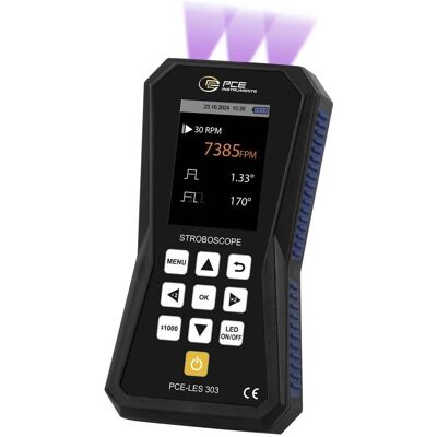 PCE Instruments PCE-LES 303UV-385 LED-Stroboskop Anzahl LEDs (Details):3 St. S (LED), Éclairage de scène PCE Instruments PCE-LES 303UV-385 LED-Stroboskop Anzahl LEDs (Details):3 St. S (LED), Éclairage de scène
