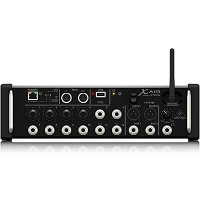 Behringer X Air Xr12 (Studio et mixeur live), Table de mixage, Noir Behringer X Air Xr12 (Studio et mixeur live), Table de mixage, Noir