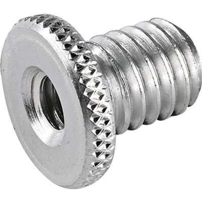 K&M KOENIG & MEYER Filetage de réduction à surface moletée (3/8" mâle et 1/4" femelle), DJ : accessoires, Argent K&M KOENIG & MEYER Filetage de réduction à surface moletée (3/8" mâle et 1/4" femelle), DJ : accessoires, Argent