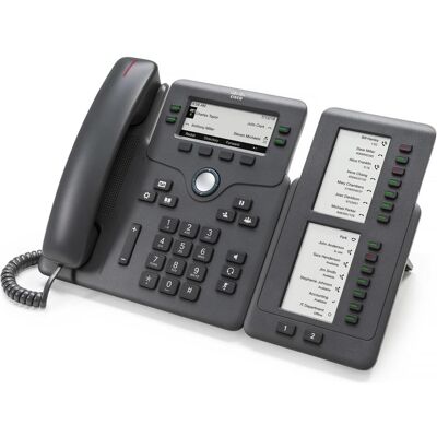 Cisco Systems IP Phone 6800 Key Expansion Module - module d'extension de touches de fonction pour VoIP-, Téléphone, Gris Cisco Systems IP Phone 6800 Key Expansion Module - module d'extension de touches de fonction pour VoIP-, Téléphone, Gris