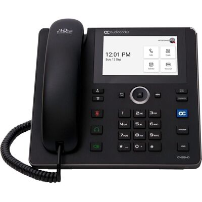 Audiocodes C455HD Téléphone IP, Téléphone, Noir Audiocodes C455HD Téléphone IP, Téléphone, Noir