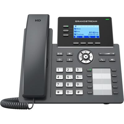 Grandstream GRP2604 - Téléphone IP - noir - combiné filaire - 3 lignes - 2000 unités, Téléphone, Noir Grandstream GRP2604 - Téléphone IP - noir - combiné filaire - 3 lignes - 2000 unités, Téléphone, Noir