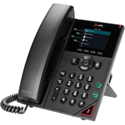 HP VVX 250 4-Line IP Phone and, Téléphone, Noir HP VVX 250 4-Line IP Phone and, Téléphone, Noir
