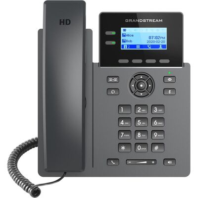 Grandstream SIP GRP-2602P Carrier-Grade IP-Phone with PoE - Téléphone VoIP - Commutateur, Téléphone, Noir Grandstream SIP GRP-2602P Carrier-Grade IP-Phone with PoE - Téléphone VoIP - Commutateur, Téléphone, Noir
