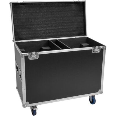 Roadinger Flightcase 2x IP TMH-H760 avec roulettes (31001068), Coffre + housse audio, Argent Roadinger Flightcase 2x IP TMH-H760 avec roulettes (31001068), Coffre + housse audio, Argent
