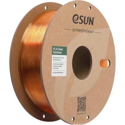 eSUN PLA CLEAR 1,75mm FLAME CRYSTAL 1kg (PLA, 1.75 mm, 1000 g), Filament 3D, Transparent eSUN PLA CLEAR 1,75mm FLAME CRYSTAL 1kg (PLA, 1.75 mm, 1000 g), Filament 3D, Transparent