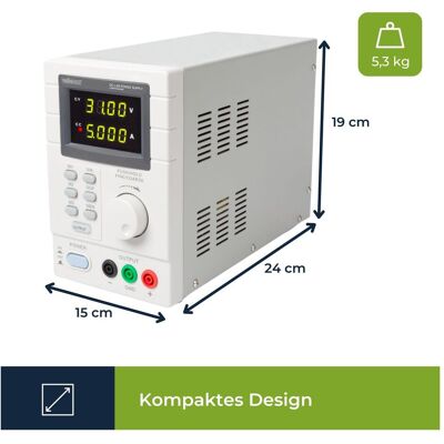 Velleman Labps3005dn, Alimentation de laboratoire, Gris Velleman Labps3005dn, Alimentation de laboratoire, Gris
