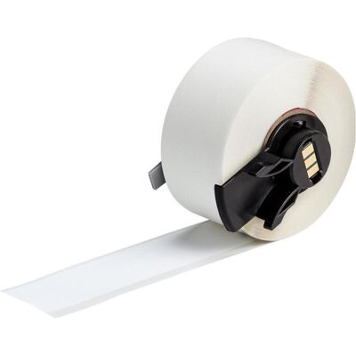 Brady, Rouleau d’étiquettes, M6C-1000-489, polyester, blanc, mat, 25.40 mm x 15.24 m, extra-adhérent, en continu (31.75 mm) Brady, Rouleau d’étiquettes, M6C-1000-489, polyester, blanc, mat, 25.40 mm x 15.24 m, extra-adhérent, en continu (31.75 mm)