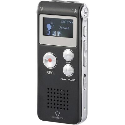 Renkforce RF-DVR-L169 Dictaphone Numérique - 40h Max, Réduction du Bruit Renkforce RF-DVR-L169 Dictaphone Numérique - 40h Max, Réduction du Bruit