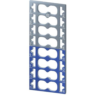 Siemens Étiquettes de codage couleur 8x gris + 8x bleu 6ES719, Automatisation Siemens Étiquettes de codage couleur 8x gris + 8x bleu 6ES719, Automatisation