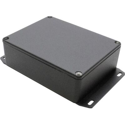 Hammond Boîtier moulé sous pression Fond à bride (Boîtier), Accessoires électroniques + boîtier, Noir Hammond Boîtier moulé sous pression Fond à bride (Boîtier), Accessoires électroniques + boîtier, Noir