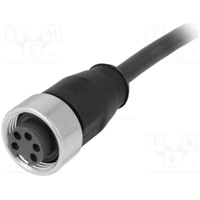 Harting Connecteur : fiche femelle 7/8" Broches : 5 droites avec câble en TPE-U, Câble + prise électronique Harting Connecteur : fiche femelle 7/8" Broches : 5 droites avec câble en TPE-U, Câble + prise électronique