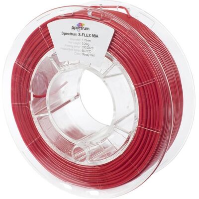 Spectrum Filaments 80528 S-Flex 98A Filament Flexibles Filament flexibel, chemis (1.75 mm, 250 g), Filament 3D, Rouge Spectrum Filaments 80528 S-Flex 98A Filament Flexibles Filament flexibel, chemis (1.75 mm, 250 g), Filament 3D, Rouge