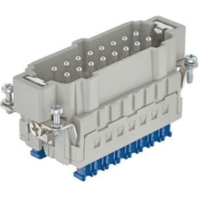Harting 09330162648 ES Raccord à sertir Han 16 broche, Câble + prise électronique, Gris Harting 09330162648 ES Raccord à sertir Han 16 broche, Câble + prise électronique, Gris
